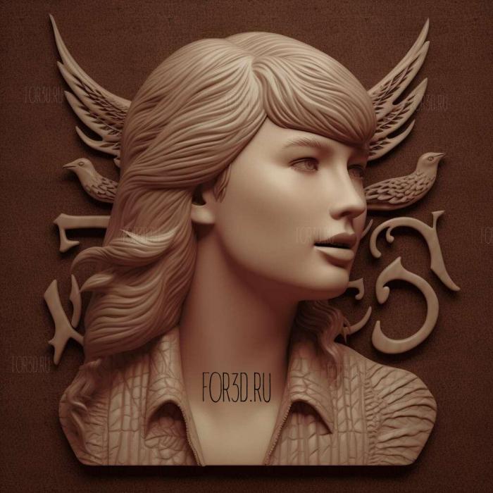 taylor swift 2 stl model for CNC